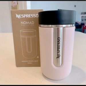 NIB Limited Edition Nespresso Nomad Travel Mug (Small) in Blooming Rose Pink